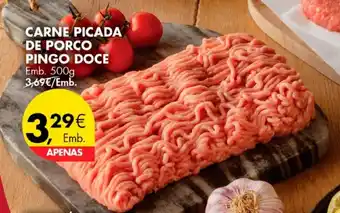 Pingo Doce CARNE PICADA DE PORCO PINGO DOCE Emb. 500g promoção