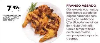 Continente FRANGO ASSADO (BALCÃO COZINHA CONTINENTE) promoção