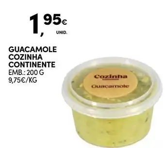 Continente GUACAMOLE COZINHA CONTINENTE EMB.: 200 G promoção