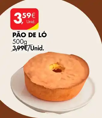 Pingo Doce PÃO DE LÓ 500g promoção