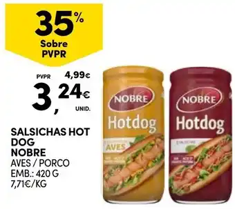 Continente SALSICHAS HOT DOG NOBRE 420G promoção