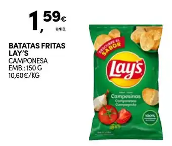 Continente BATATAS FRITAS LAY'S CAMPONESA EMB.: 150 G promoção