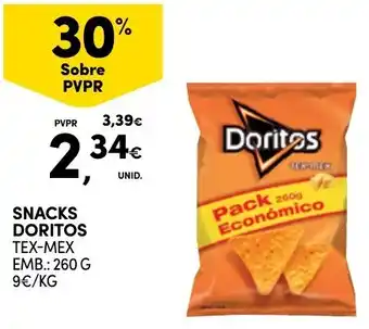 Continente SNACKS DORITOS TEX-MEX EMB.: 260 G promoção