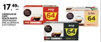 Continente CÁPSULAS DE CAFÉ DOLCE GUSTO VÁRIOS AROMAS EMB.: 64 CAPSULAS promoção