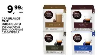 Continente CÁPSULAS DE CAFÉ DOLCE GUSTO VÁRIOS AROMAS EMB.: 30 CÁPSULAS promoção