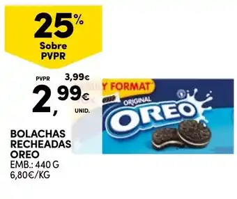 Continente BOLACHAS RECHEADAS OREO EMB.: 440 G promoção
