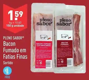 ALDI Pleno Sabor Bacon Fumado em Fatias Finas 150g promoção