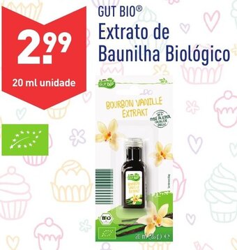 ALDI Gut Bio Extrato de Baunilha Biológico 20ml promoção