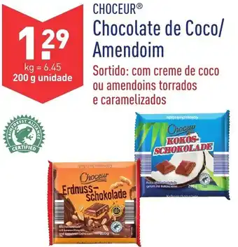 Choceur Chocolate de Coco/Amendoim 200g