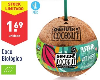 ALDI Coco Biológico promoção