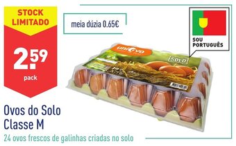 ALDI Ovos do Solo Classe M promoção