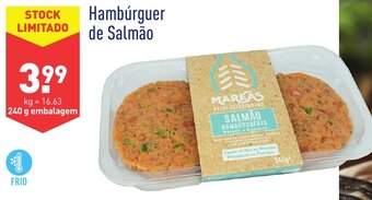 ALDI Hambúrguer de Salmão 240g promoção