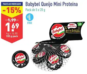 ALDI Babybel Queijo Mini Proteína Pack 5 x 20g promoção