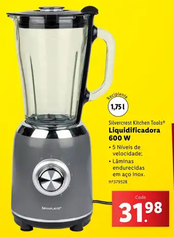 Lidl Silvercrest Kitchen Tools Liquidificadora 600W promoção