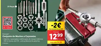Lidl Parkside Conjunto de Machos e Caçonetes promoção