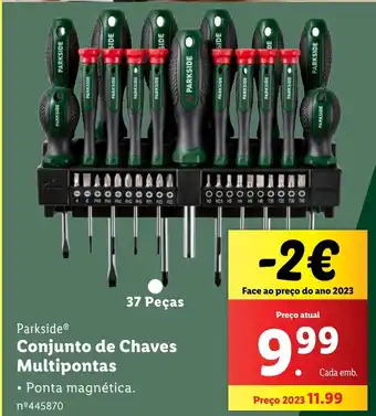 Lidl Parkside Conjunto de Chaves Multipontas promoção