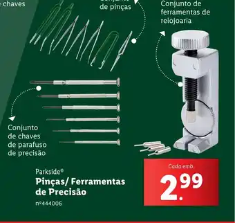 Lidl Parkside Pinças/ Ferramentas de Precisão promoção