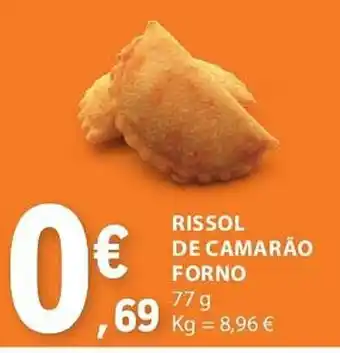 RISSOL DE CAMARÃO FORNO 77g