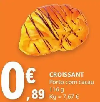 E.Leclerc CROISSANT Porto com cacau 116g promoção