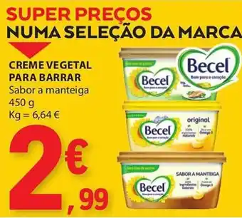 E.Leclerc CREME VEGETAL PARA BARRAR 450G promoção