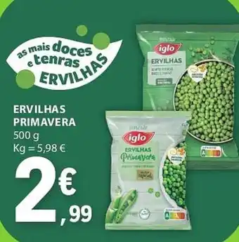 E.Leclerc ERVILHAS PRIMAVERA 500G promoção