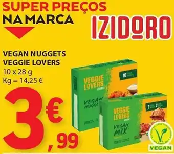 E.Leclerc VEGAN NUGGETS VEGGIE LOVERS 10X28G promoção