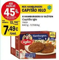 Intermarché Iglo - 8 hamburgers s/ gluten promoção