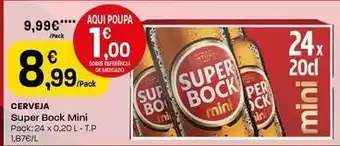 Intermarché Super bock - cerveja mini promoção