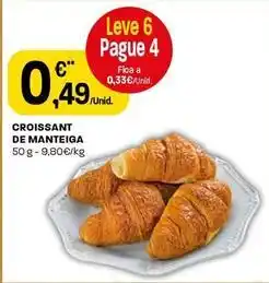 Intermarché Croissant de manteiga promoção