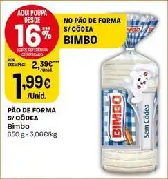 Intermarché Bimbo - pão de forma s/codea promoção