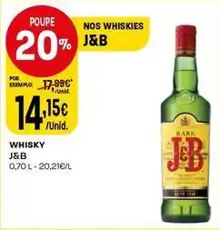 Intermarché J&b - whisky promoção