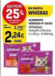 Intermarché Whiskas - alimento humido p/ gato promoção