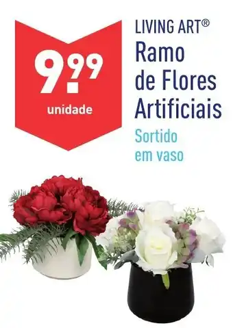 ALDI Living Art Ramo de Flores Artificiais promoção