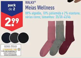 ALDI Walkx Meias Wellness 35/38-43/46 promoção