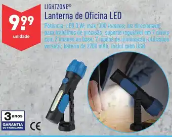 ALDI Lightzone Lanterna de Oficina LED promoção