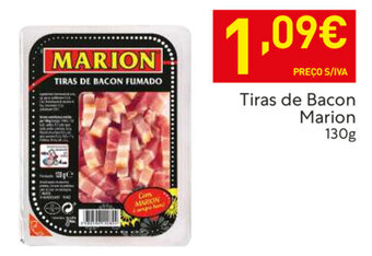 Recheio Tiras de Bacon Marion 130g promoção