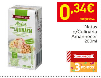 Recheio Natas p/Culinária Amanhecer 200ml promoção