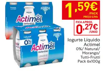 Iogurte Líquido Actimel 6x100g