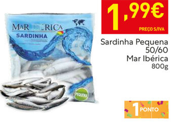Recheio Sardinha Pequena 50/60 Mar Ibérica 800g promoção