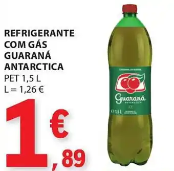 REFRIGERANTE COM GÁS GUARANÁ ANTARCTICA PET 1,5 L