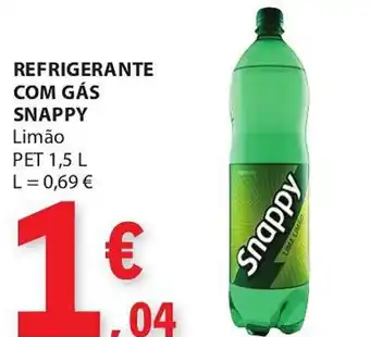 E.Leclerc REFRIGERANTE COM GÁS SNAPPY Limão PET 1,5 L promoção