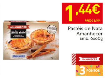 Recheio Pastéis de Nata Amanhecer 6x60g promoção