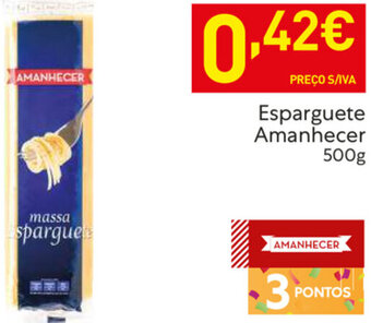 Recheio Esparguete Amanhecer 500g promoção