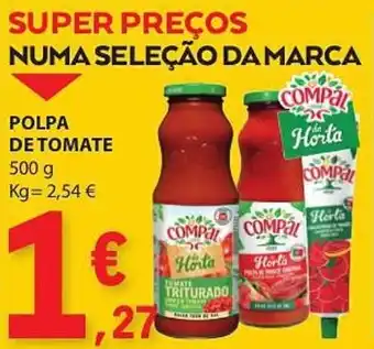 E.Leclerc POLPA DE TOMATE 500g promoção