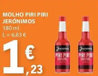E.Leclerc MOLHO PIRI PIRI JERÓNIMOS 180ml promoção