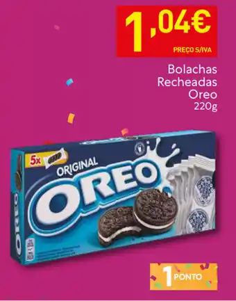 Recheio Bolachas Recheadas Oreo 220g promoção