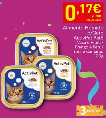 Alimento Húmedo P/ Gato ActivPet Patê 100g