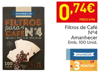 Filtros de Café N°4 Amanhecer 100 Unid