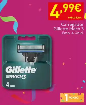 Carregador Gilette Mach 3 4 Unid
