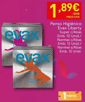 Penso Higiénico Evax Liberty 12 Unid